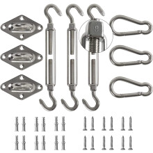 Sun Shade Sail Kit Heavy Duty Stainless Steel 8 Inches