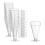 Engangs champagneglas, klare, hårde plastikglas, 20 stk. 2