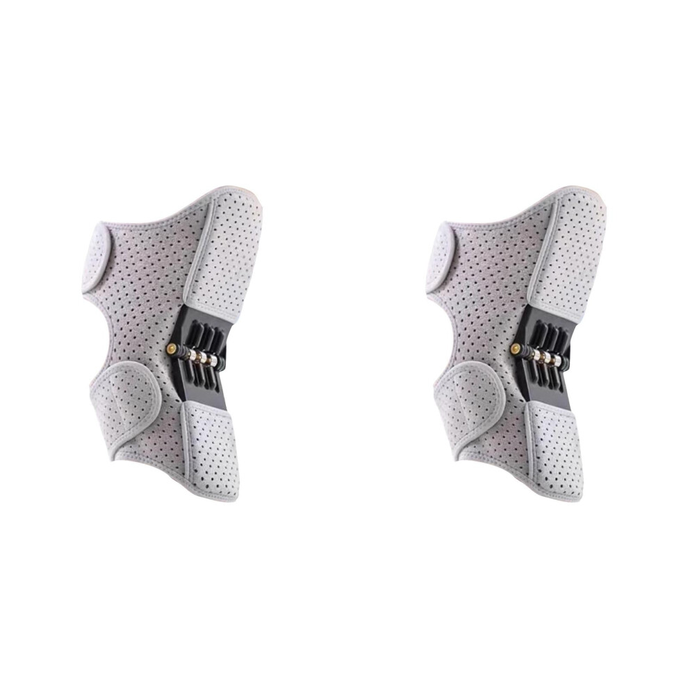 Knee Booster Brace Adjustable Spring Stabilizer 2-Pack