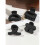 Flower Hair Claw Clips Matte Rectangle Jaw 5 pcs 1