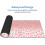 Mousepad gamer tamanho XL (31,5 x 11,8 polegadas) com estampa de leopardo rosa e dourado. 4