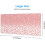 Mousepad gamer tamanho XL (31,5 x 11,8 polegadas) com estampa de leopardo rosa e dourado. 3