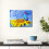 Tableau sur toile Tournesol Papillon 30 x 40 cm 5