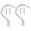 Biljardköhållare Silver 2-set 9x6x3,6 cm 5