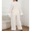 Damesett i silke-sateng, 2 deler, XL-5XL 6