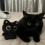 Peluche gatto nero, piccolo, 1/2 pezzi 6
