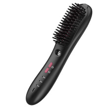 Wireless Straightener Comb with Sprays Mist - Straightening Brush, 3 Temp Settings, 3000mAh Rechargeable