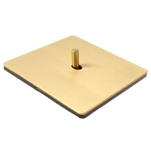 Wall Light Toggle Gold Stainless Steel Panel 1-Gang 2 Way 220-250V for Home