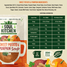 Soul Kitchen Instant Soup Variety Pack — Premium Vegan, Gluten-Free Cup Soup — Low-Calorie, Healthy Lunch — Real Vegetables, No MSG