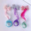 Extension per capelli intrecciate per bambine con clip, 4 pezzi 6