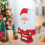 Röd jultomtepapperspiñata för skolevenemang 1-pack 5