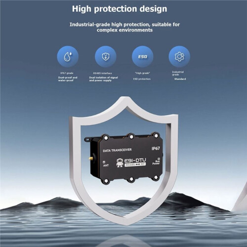 Lora Wireless 850-930Mhz Data Transmitter E91-DTU LoRa Wireless Data Transmitter RS485 IP67 Waterproof