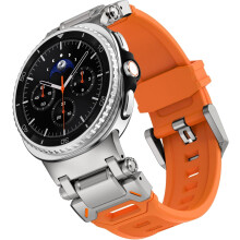 Orange Rugged Silicone Watch Band for Samsung Galaxy Watch