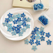Kawaii Star Hair Clips Metal Snap Clip 50pcs