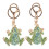 Chaveiro de sapo com strass verde (2 peças) 6