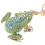 Chaveiro de sapo com strass verde (2 peças) 7