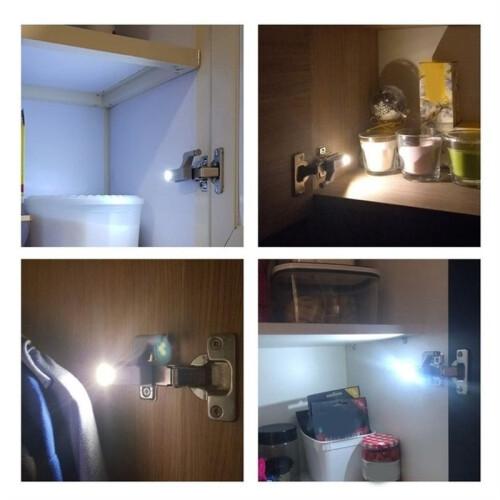 10 LED Inner Hinge Lamp Wardrobe Hinge Light Under Cabinet Light Cupboard Sensor Lights for Bedroom Kitchen Closet 2