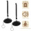 Personal Alarm with LED Flashlight 2 pcs Black 3
