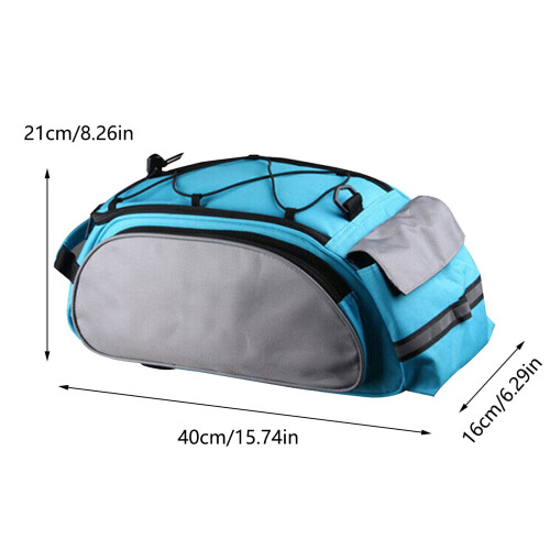 Gepäckträgertasche für den Rücksitz, 600D wasserabweisend, blau 2