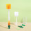Bottle Brush Set 5-piece with 14-inch Handle Orange 4