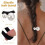 Gomas elásticas negras para el cabello, elegantes, 3 piezas 3