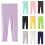 Girls Candy Color Leggings Solid Pink 2-3 Years 3