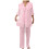 Dame silke satin pyjamassæt blødt og let nattøj 4