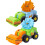 Traktor Dinosaurie Engineering Leksakslastbil Set 6 delar 8