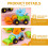Traktor Dinosaurie Engineering Leksakslastbil Set 6 delar 7