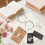 Conjunto de pulseiras combinando para mãe e filha com chaveiro 4