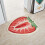 Tapete de Banho de Morango Macio, Absorvente e Antiderrapante 40x60cm 5
