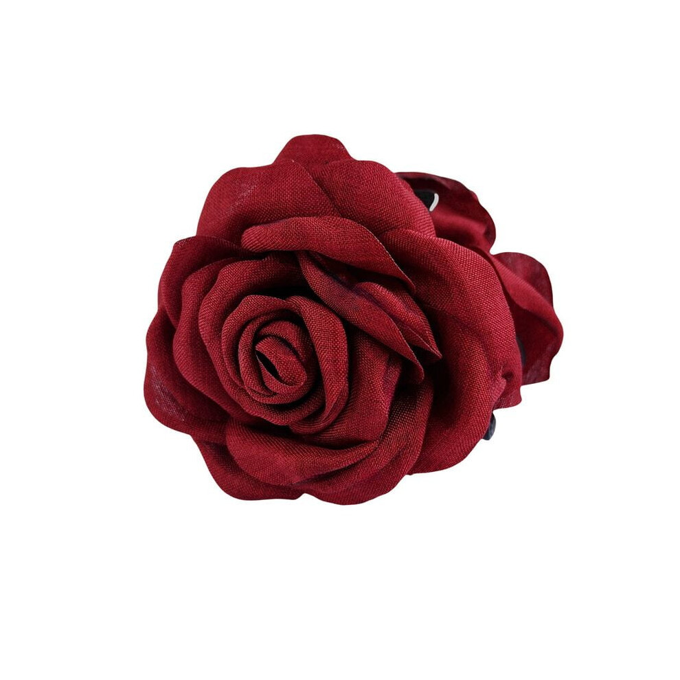 Rose Hair Clip Fabric Ponytail Clip for Women