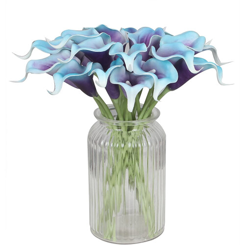 Calla artificiali, fiori gialli, 10 pezzi 2