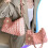 Faltbare, leichte Schultertasche für Damen mit 4