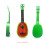 Ukulele infantil verde de 4 cordas e 14 polegadas 5
