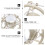 Suporte de microfone branco OUNONA com ajuste de altura e 3