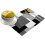 Set de 4 sets de table noirs et gris 30 x 45 cm 2