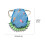 Chicken Saddle Apron Blue Waterproof with Elastic Straps 2