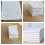 Lingettes de toilette en coton, lot de 3, blanches 2