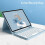 Capa com teclado para Galaxy Tab A7 de 10,4" com suporte para S Pen, cor menta. 4
