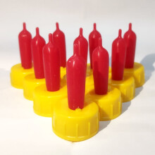 Plastic rubber lamb feeding bottles 12 pcs