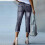 Dame Capri Jeans med lige ben i grå stretchdenim 4