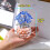 Figurine de fleur Myosotis Blue K9Crystal 4