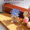 Figurine de fleur Myosotis Blue K9Crystal 5