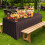 Jupe de table rectangulaire unie en polyester, 120 x 407,5 cm 5