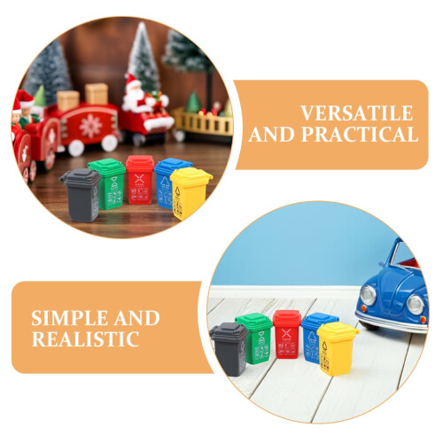 Mini Recycle Bin Plastic Educational Tool 15 pcs 2