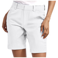 Women's Bermuda Shorts Knee-Length High-Waisted Chino