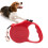 Correa para perros retráctil automática de 3 metros, color rojo. 3