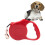 Correa para perros retráctil automática de 3 metros, color rojo. 5