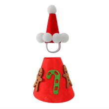 1 Set Christmas Mini Desk Goose Costume, 7 Inch Gingerbread Man Style Print Outfit for Holiday Decor & Gift Giving